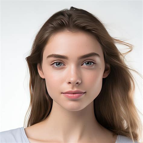 American Beauty Girl With Fresh And Health Face Premium Ai Generated