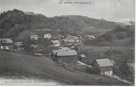 Châtillon sur Cluses Vue Générale Carte postale ancienne et vue d