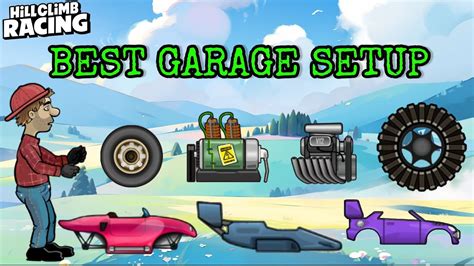 Hill Climb Racing BEST GARAGE CAR SETUP FOR EACH STAGE YouTube