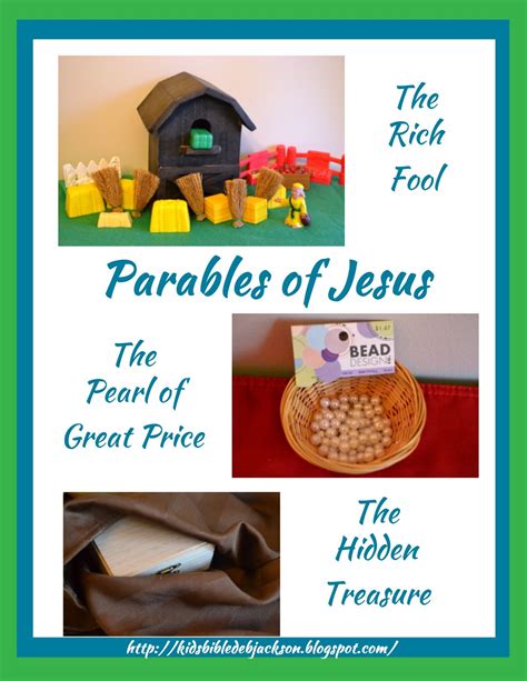 Bible Fun For Kids Parable Of The Rich Fool The Hidden Treasure And The