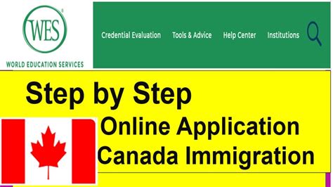 Wes Eca For Canada Immigration Step By Step Procedure Youtube