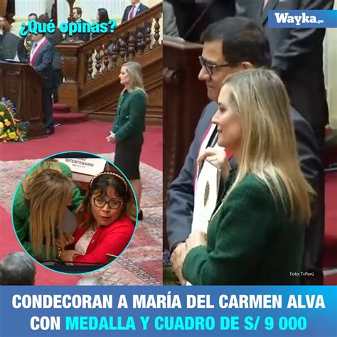 Wayka On Twitter El Congresoperu Premia A Mar A Del Carmen Alva