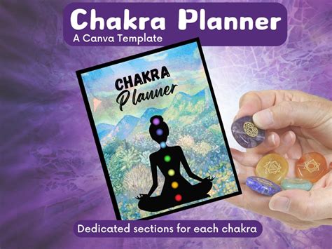 Chakra Planner Template For Canva Editable Chakras System Healing