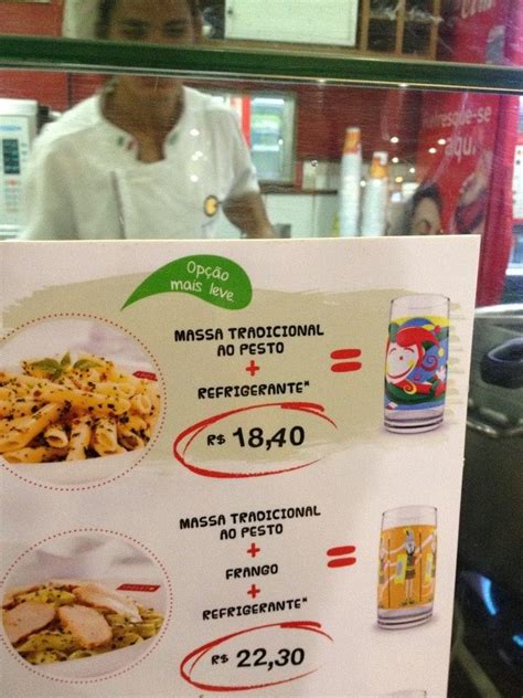 Menu Em Pra A De Alimenta O Fortaleza Shopping Del Paseo