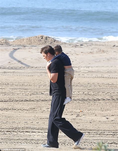 Tom Brady Gives Son Benjamin A Piggyback Ride On Santa Monica Beach