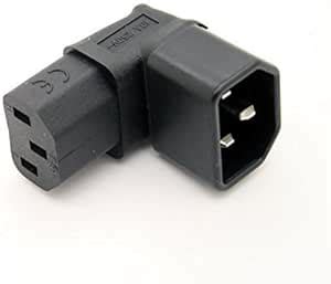 Anschluss Gewinkelt IEC 320 C14 Auf C13 Power Stecker Adapter Sockel TV