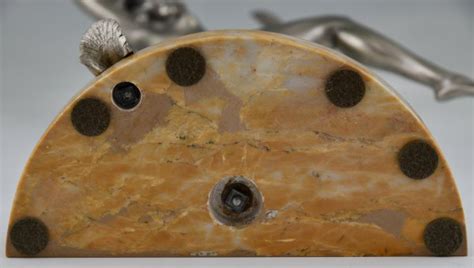 Art Deco Bronze Sculpture Of Dancing Nude With Birds Deconamic