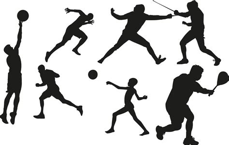 Sports Silhouettes And Motion Graphics For Athletes Png Png All