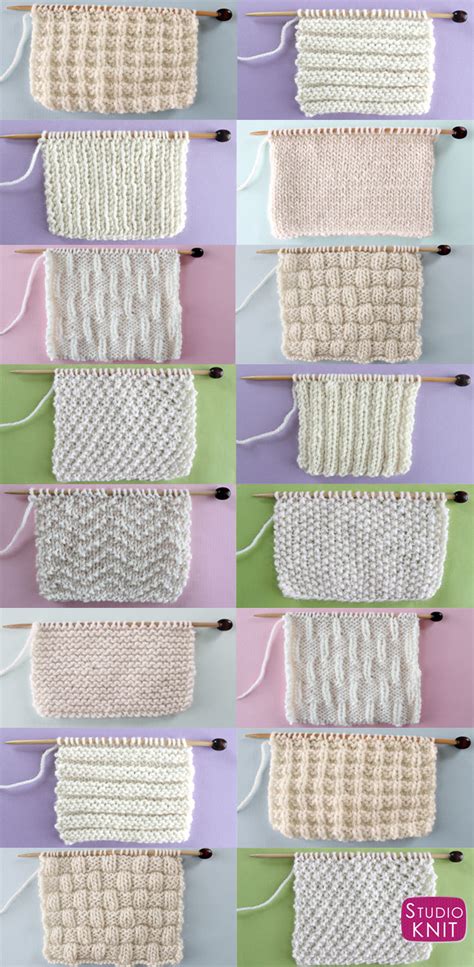 Different Knit Stitch Patterns - Knitting Patterns