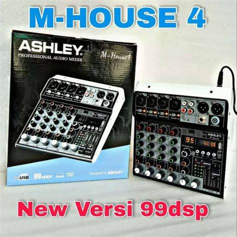 Jual Mixer 4 Channel Ashley M House4 MHouse4 USB PHANTOM REVERB MHOUSE