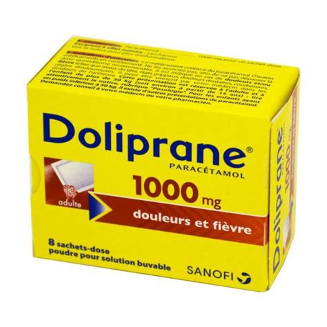 Doliprane 1000 Mg Poudre Pour Solution Buvable En Sachet Dose G Lasante