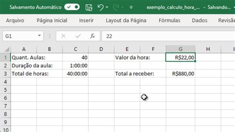 Calculando Horas Aulas O Excel Youtube