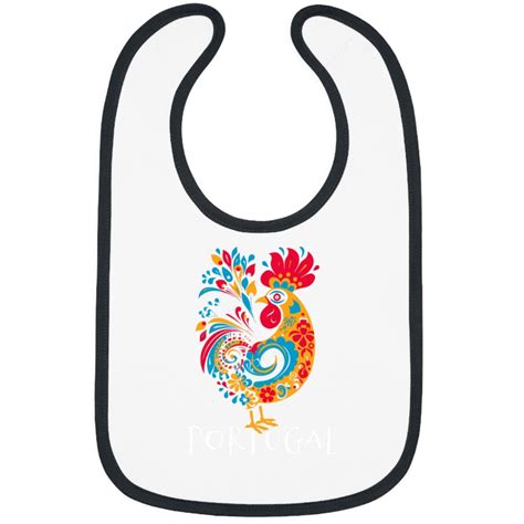 Chicken Lover Galo De Barcelos Portuguese Rooster Art Design Bibs Sold