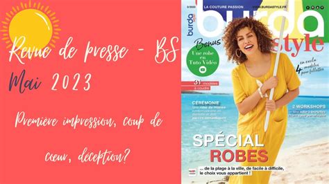 Revue De Presse Burda Style Mai 2023 YouTube