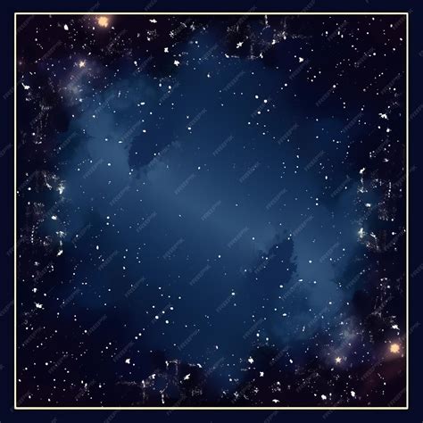 Premium Photo | An illustration of the night sky with stars and constellations