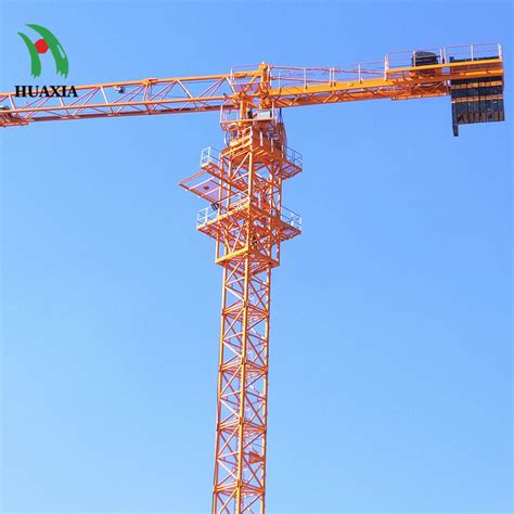 New 60m Jib Max Load 6ton Topkit Flat Top Tower Crane Prices Of Tower