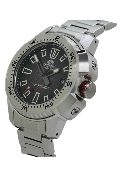 reloj de buceo automático hombre Orient M Force RA AC0N01B dial negro