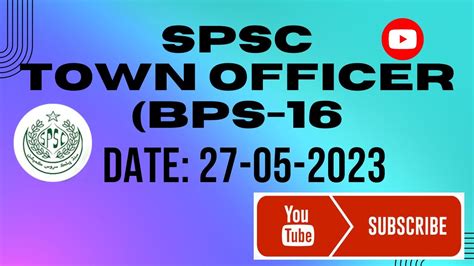 Town Officer Bps Held On Day Solved Mcq S Spsc To