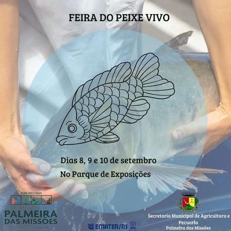 Feira do Peixe Vivo de Palmeira das Missões tem início nesta quinta