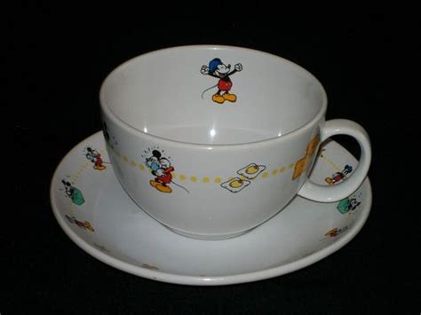 Vintage Disney Mickey Mouse Tea Cup Saucer Disney Store Exclusive