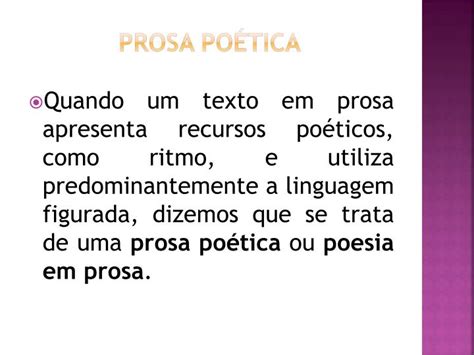 Ppt Poesia Poema E Prosa Powerpoint Presentation Id