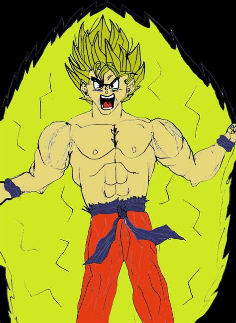 Goku Coloured By Jordanuchiha On Deviantart