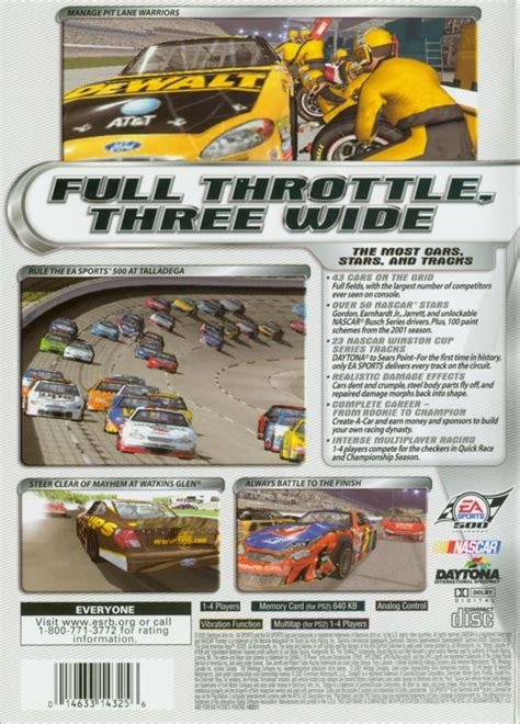 NASCAR Thunder 2002 (2001) PlayStation 2 box cover art - MobyGames