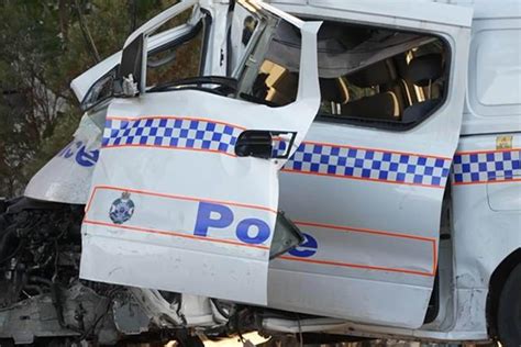 Queensland criminal steals police van and crashes it | CarExpert