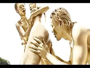 Japanese Gold Bodypaint Sex