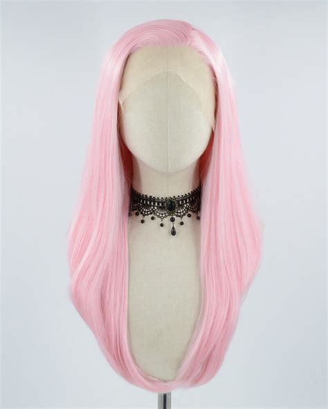 Pink Synthetic Lace Front Wig WW454 – Weekendwigs