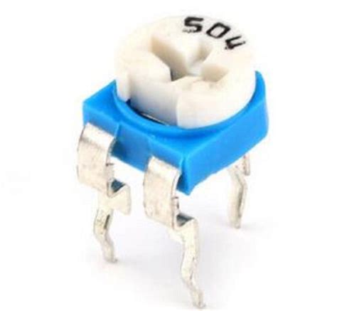 Pcs Rm Potentiometers Trimpot Blue White Variable Resistor Kit