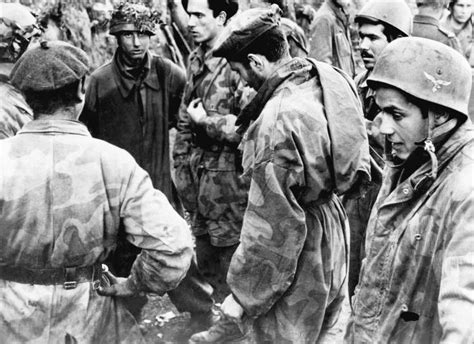 A Group Of Italian And German German Paratroopers In The Nettuno Anzio