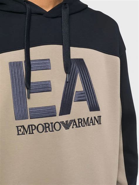 Худи Emporio Armani 6L1MB1-1JHSZ-0137 для мужчин, цвет: Бежевый ...
