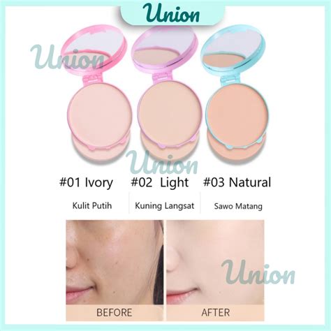 Jual Um Lameila Bedak Padat Padat Naked Make Up Powder Pressed