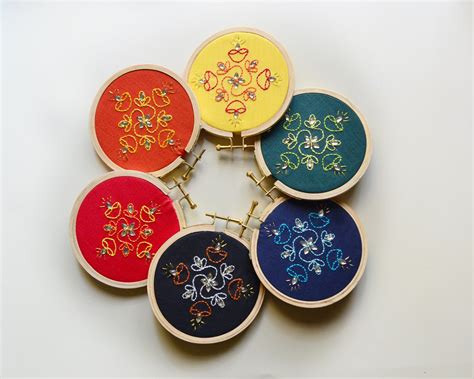 4” Rangoli Sparkle Set Of 6 Hoopables