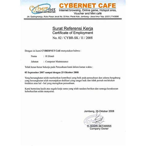 Surat Keterangan Pnutupan Cv Surat Kuasa Adalah Surat Yang Isinya Hot