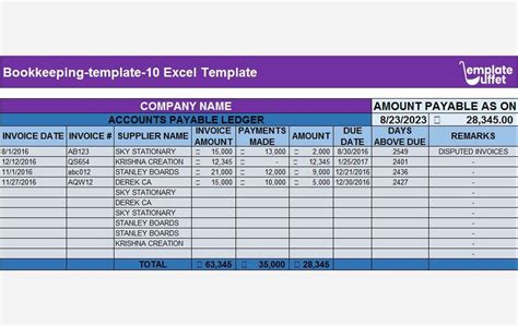 Bookkeeping Template: Excel Spreadsheet for Easy Accounting |60 Char