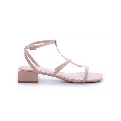 Sandália Tiras Zulu Nude Nude Compre Agora Dafiti Brasil