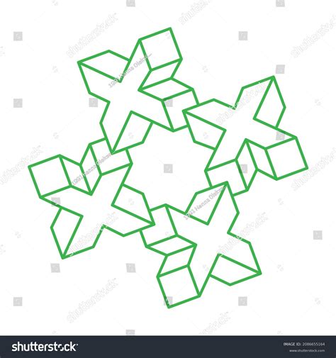 Impossible Shapes Optical Illusion Vector Optical Stock Vector (Royalty ...