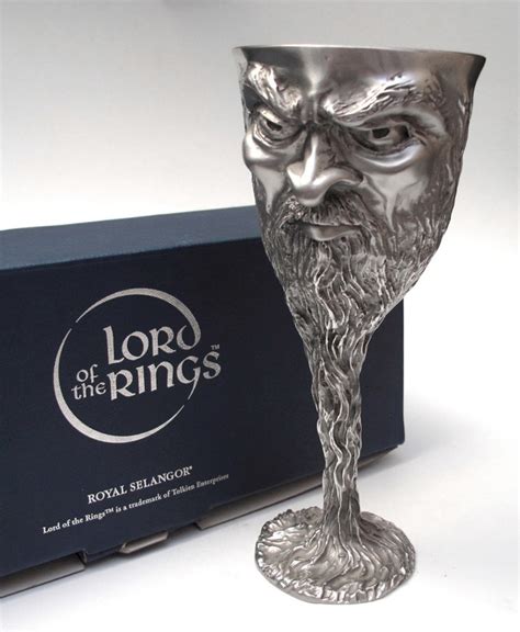 Graeme Anthony Saruman Lord Of The Rings Pewter Goblet Royal Selangor