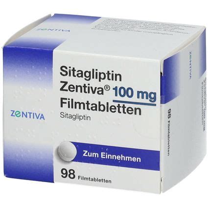 SITAGLIPTIN Zentiva 100 Mg Filmtabletten 98 St Mit Dem E Rezept Kaufen