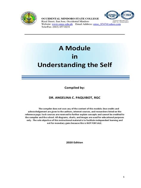 Understanding The Self | PDF | Psychology | Soul