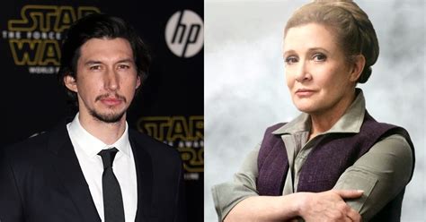 Adam Driver Reflects On The Loss Of Carrie Fisher The Star Wars