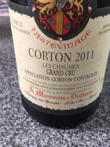 Masson Dubois Les Chaumes Corton Grand Cru Vivino Us