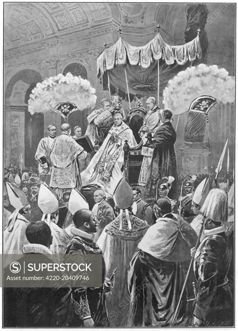 The Coronation Of A Pope Pius X Giuseppe Sarto Is Crowned In St