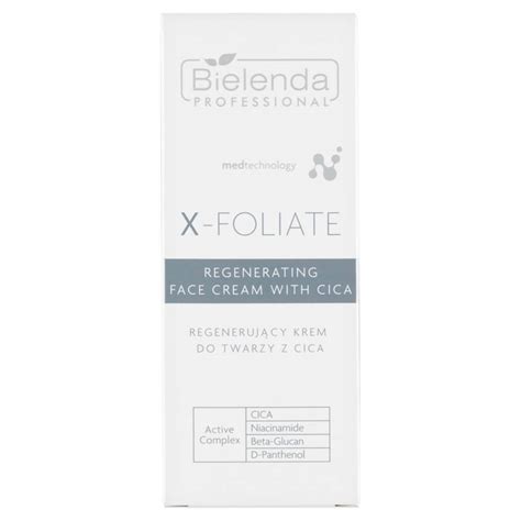 Bielenda Professional X Foliate Regenerujący krem do twarzy z Cica 50