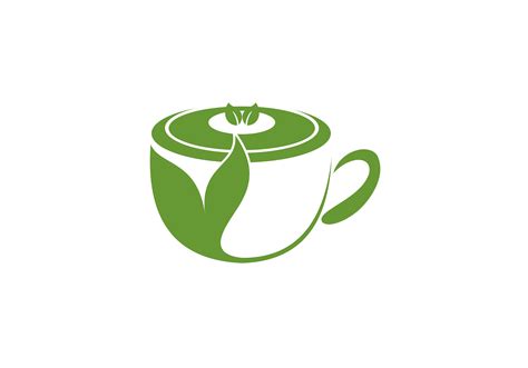 Green Tea Logo Graphic by DEEMKA STUDIO · Creative Fabrica