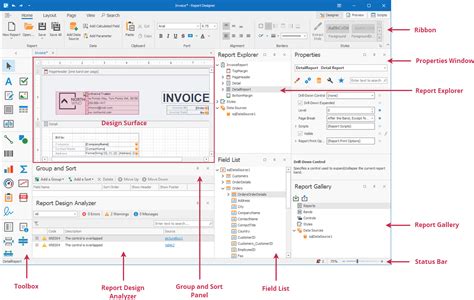 End User Report Designer With A Ribbon Toolbar Net Reporting Tools