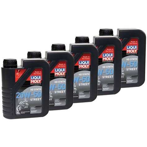 LIQUI MOLY Engineoil Street 20W 50 HD SYNTH 5 X 1 Liters Buy Onli 73 95