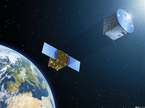 ESA Artist Impression Of Proba 3 Satellites For In Orbit